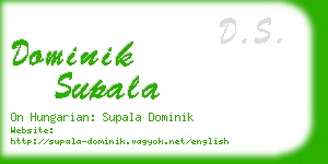 dominik supala business card